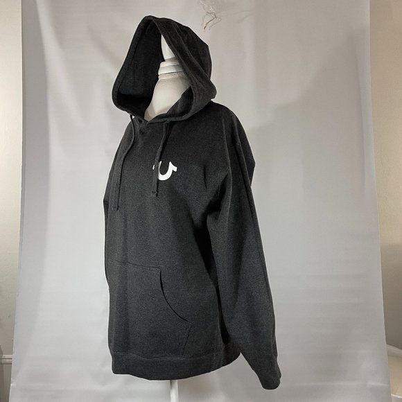 True Religion Hoodie Gray Sz L - Picture 2 of 9